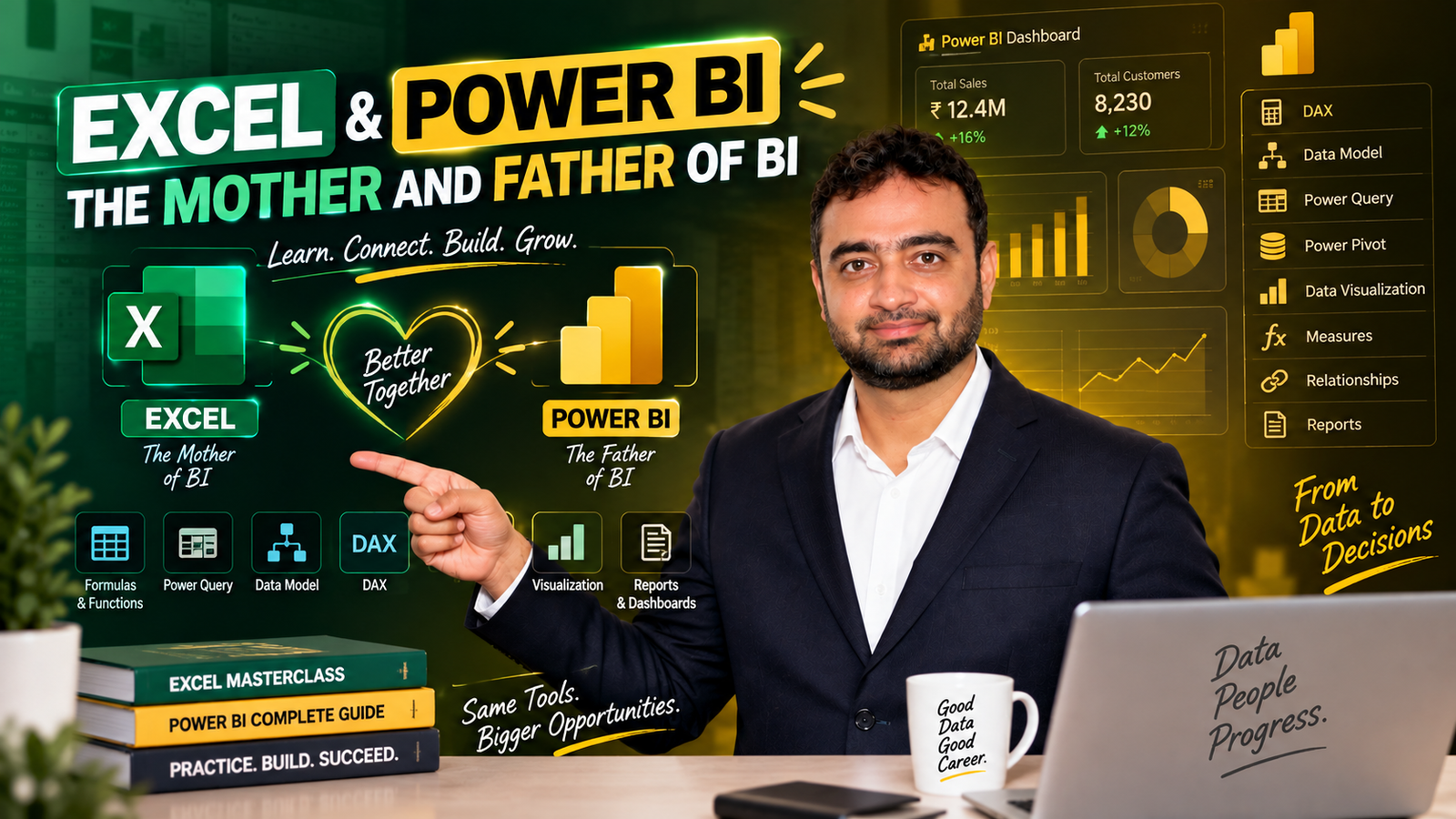 Excel and Power BI Bootcamp — Become a Job-Ready Data Analyst with AI-Powered BI Skills
